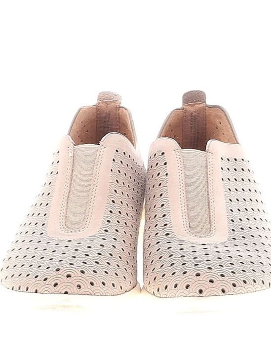 Comfortiva Shoes - Comfortiva Perforated Slip-On Sneakers in Pale Pink